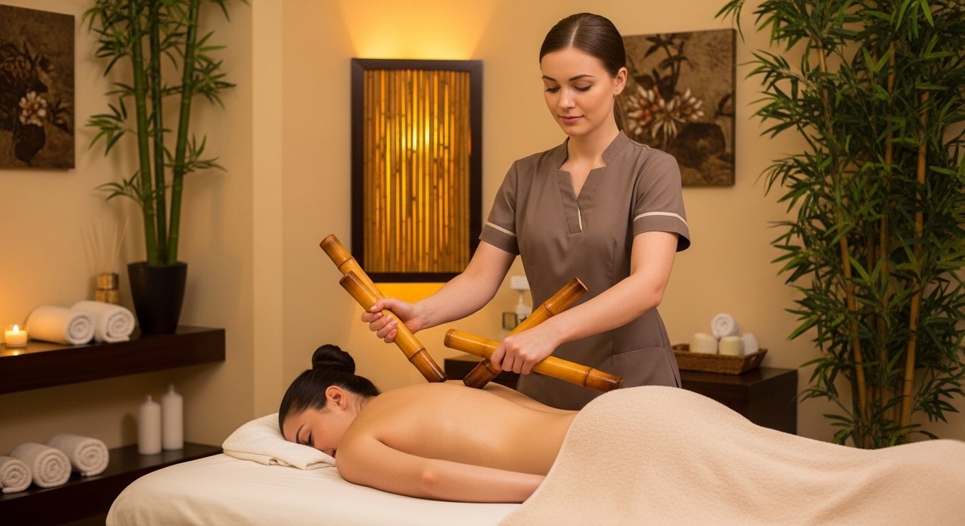 Full Body Warm Bamboo Therapy at Aura Spa