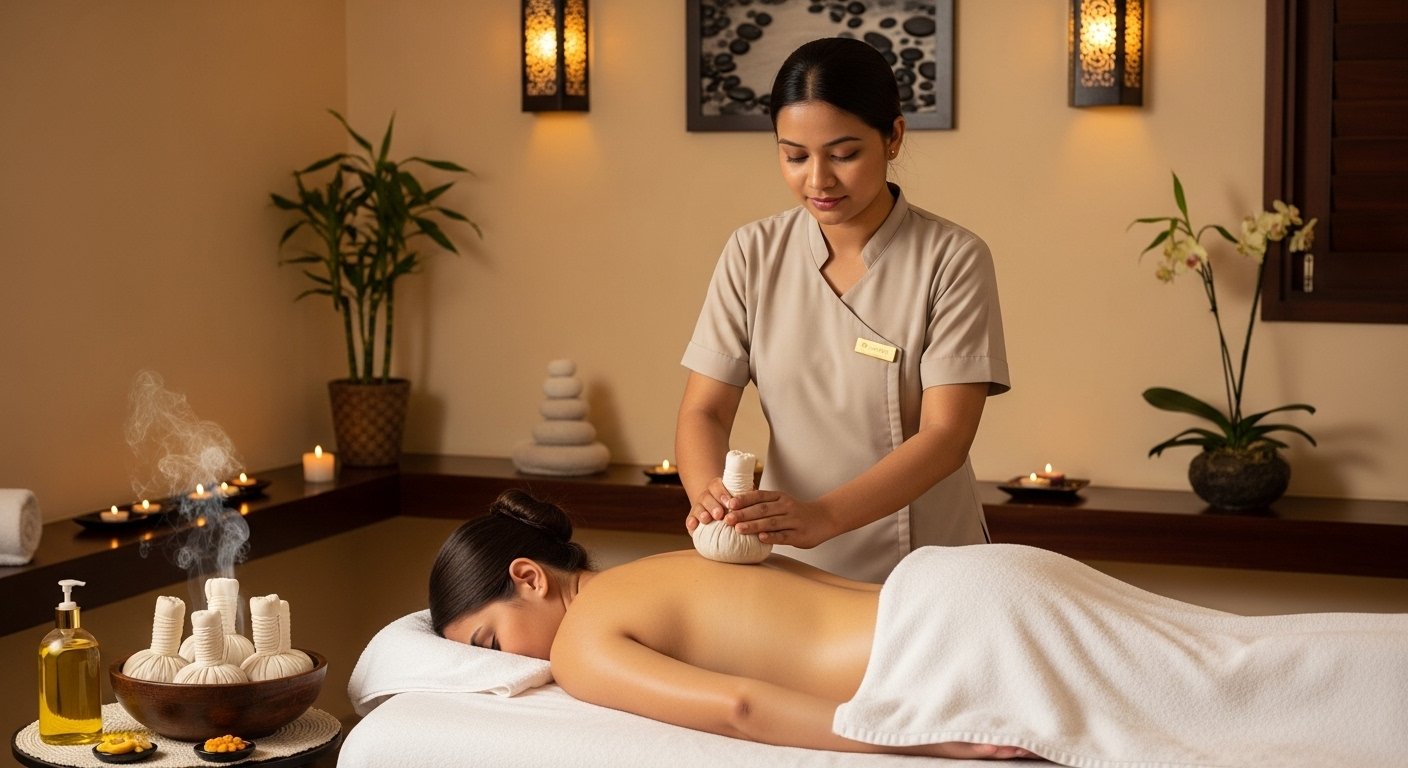 Full Body Natural Herbal Potli Therapy at Aura Spa