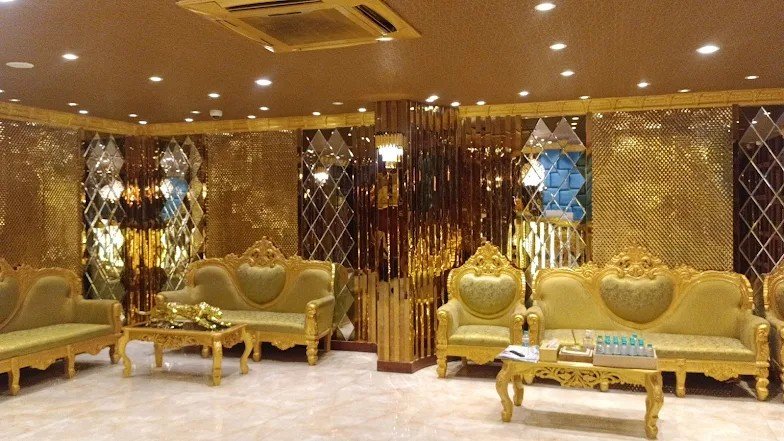 Gold VIP waiting lounge